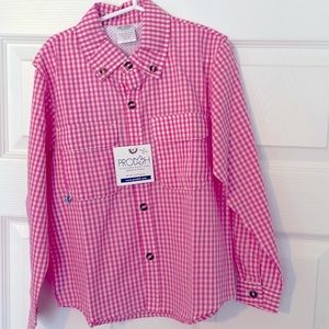 Prodoh girls pink long sleeve fishing shirt size 6